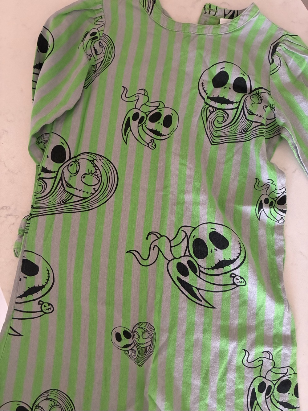 Disney nightmare before Christmas striped long sleeve dress 
9/10 girls 
$40 new